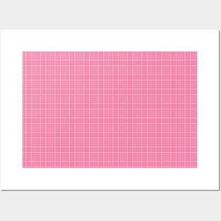 Hello World Pink Plaids 001#010 Posters and Art